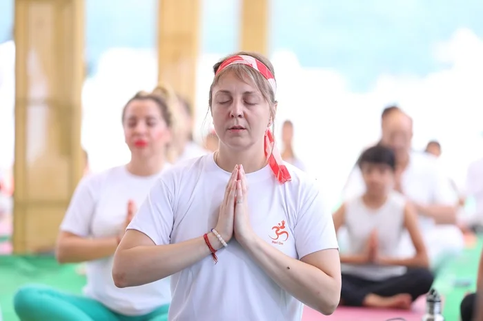 Women Doing Meditation in a Meditation Center