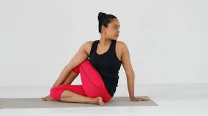 Half Lord of the Fishes Pose – Ardha Matsyendrasana: Spinal Twist, Improves Digestion